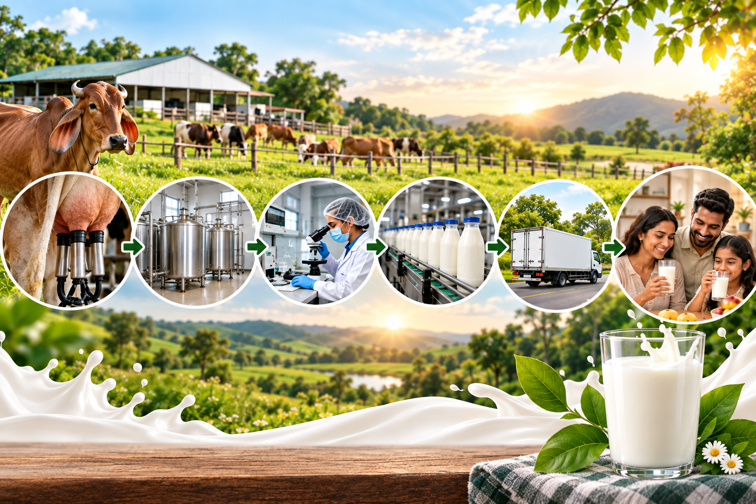 From Farm to Cup: The Journey of Milk